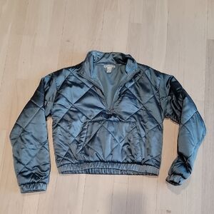 Forever 21 Teal Satin Jacket